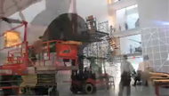 Installation of Pipilotti Rist Pour Your Body Out MoMA